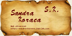 Sandra Koraca vizit kartica